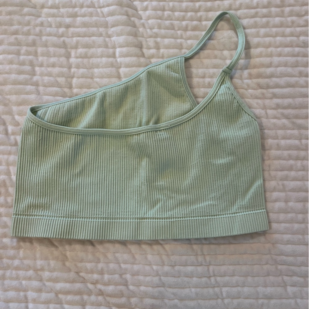 Mint Green Ribbed Bralette